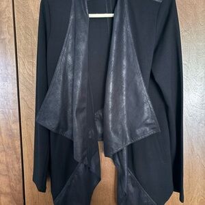 Cabi Faux Leather Trim Jacket. M